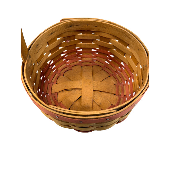 1998 Longaberger Mother's Day Rings & Things Basket Vintage 7"RD x 3"H - Picture 2 of 3